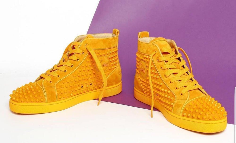 Christian Louboutin yellow homme ALPHA COLLECTIONS